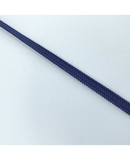 Elastique plat - 5mm - Bleu marine