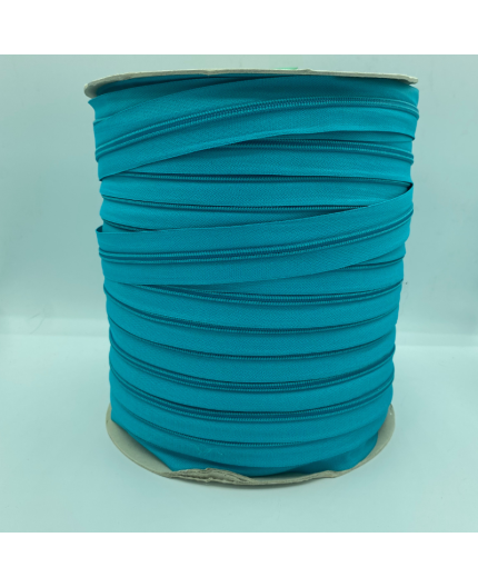 Rouleau de zip Turquoise 6mm