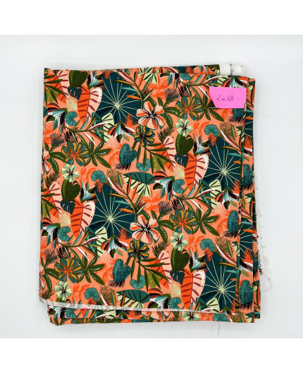 Coupon popeline "Tropical" - 2m68